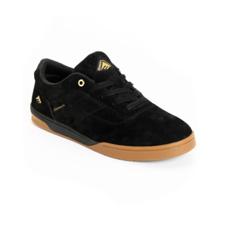 Emerica Bryan Herman G6 Code Black Suede Skate Shoe