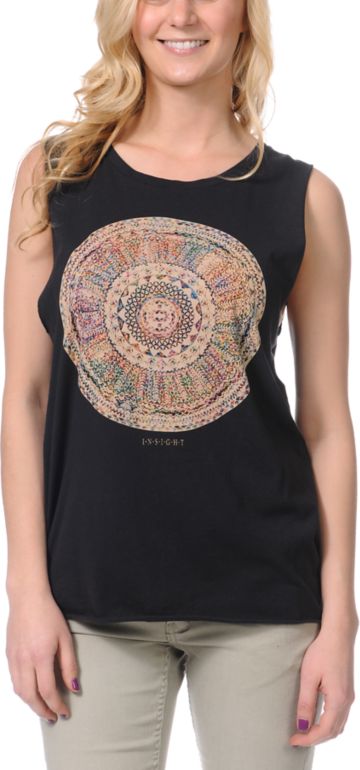 Insight Demi Black Muscle Tank Top