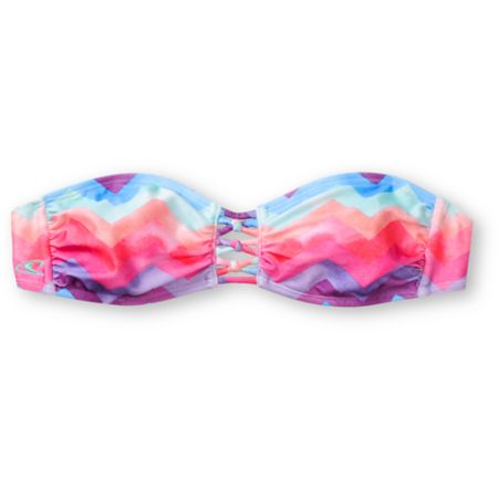 ONeill Painted Chevron Stripe Bandeau Bikini Top