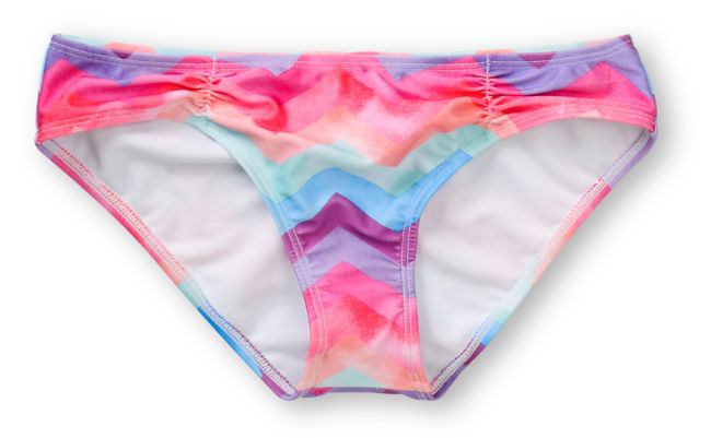 ONeill Painted Chevron Stripe Cinched Basic Bikini Bottom
