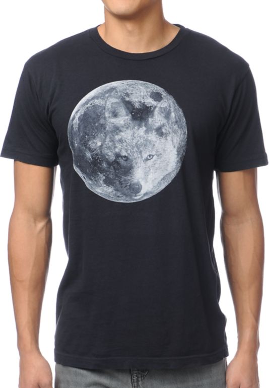 Freedom Artists Coyote Moon Black Tee Shirt