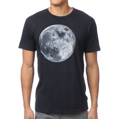 Freedom Artists Coyote Moon Black Tee Shirt