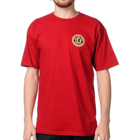 Brixton Spear Red Tee Shirt