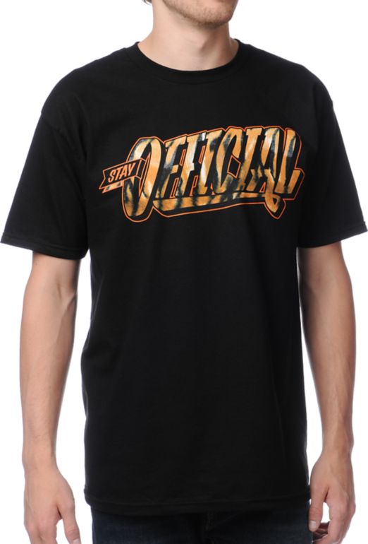 Official Crown Of Laurel Stay Official Tigerfill Black Tee Shirt