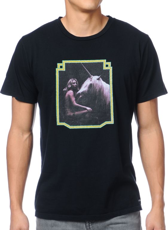 Toddland Unicorn Black Tee Shirt
