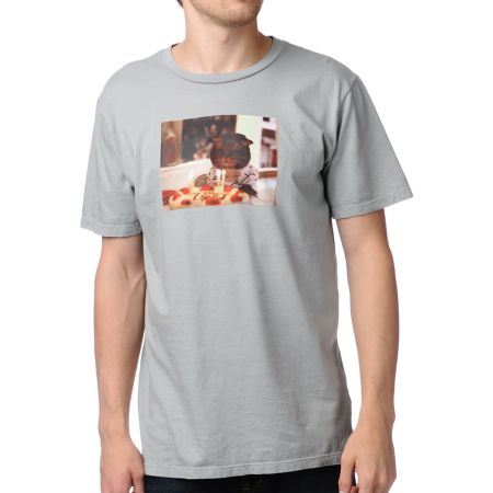 Toddland Kitty B-Day Grey Tee Shirt