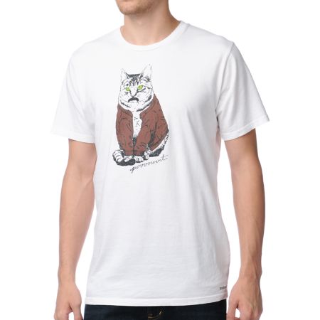 Toddland Purrrvert White Tee Shirt 