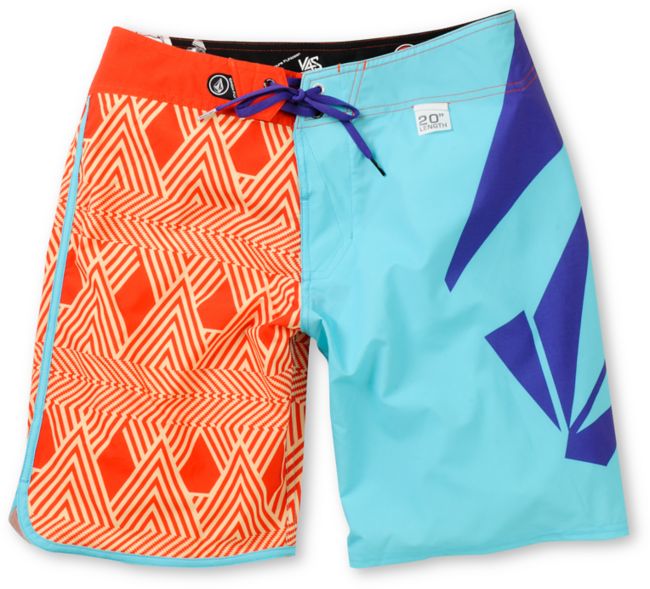 Volcom Annihilator What Red & Blue 20 Board Shorts