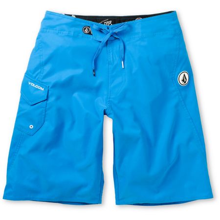 Volcom Maguro Solid Blue 22 Board Shorts
