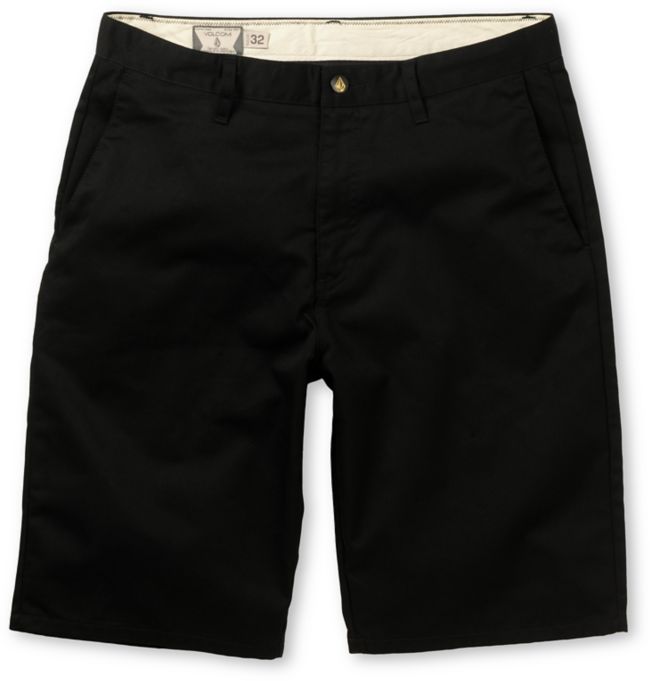 Volcom Frickin Modern Black Chino Shorts