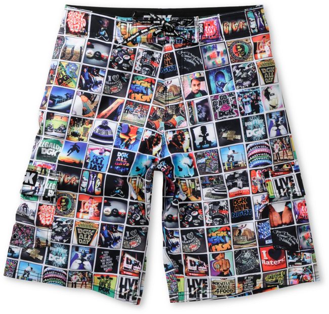 DGK Instagram Black 23 Board Shorts