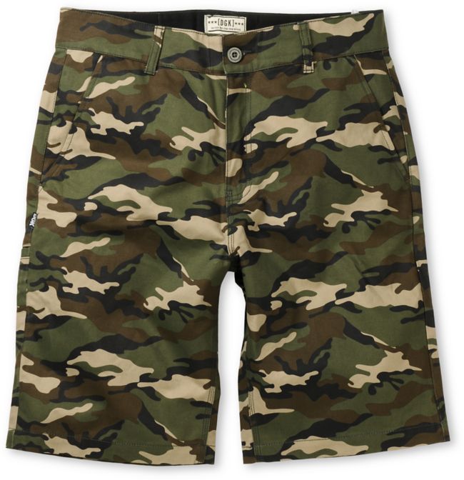 DGK Working Man Camo Regular Fit Chino Shorts
