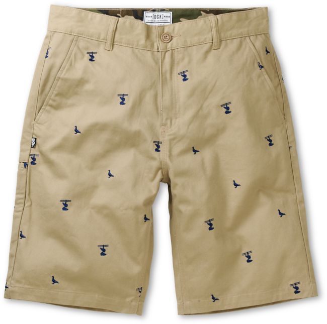 DGK Iconic Khaki Regular Fit Chino Shorts