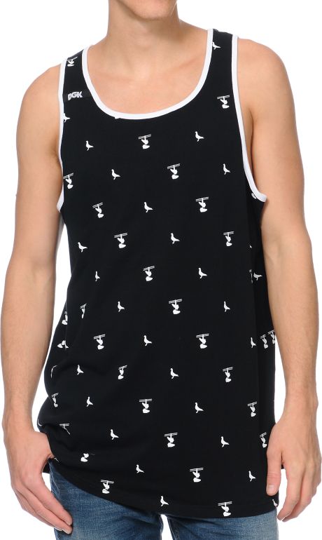 DGK Iconic Black Print Tank Top