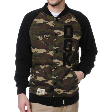 DGK Alpha Camo Varsity Jacket
