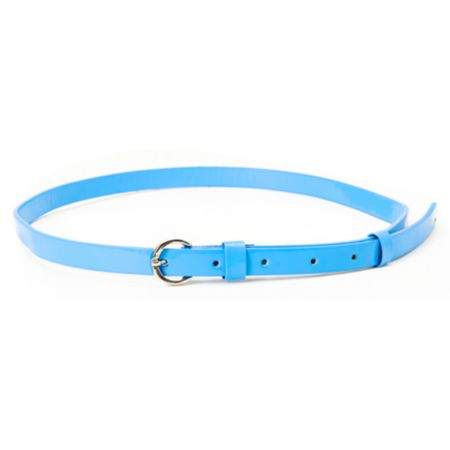 Super Trader Neon Blue Skinny Belt