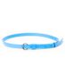 Super Trader Neon Blue Skinny Belt