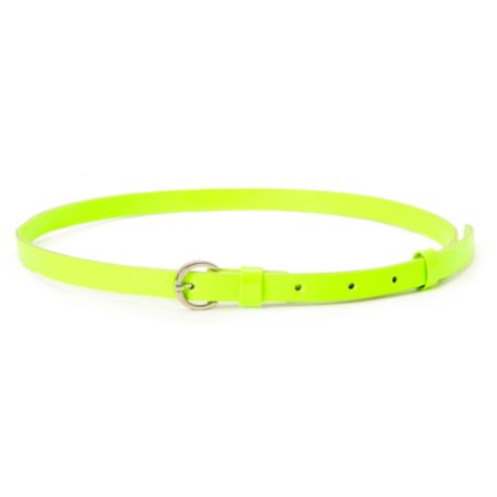 Super Trader Neon Green Skinny Belt