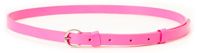 Super Trader Neon Pink Skinny Belt