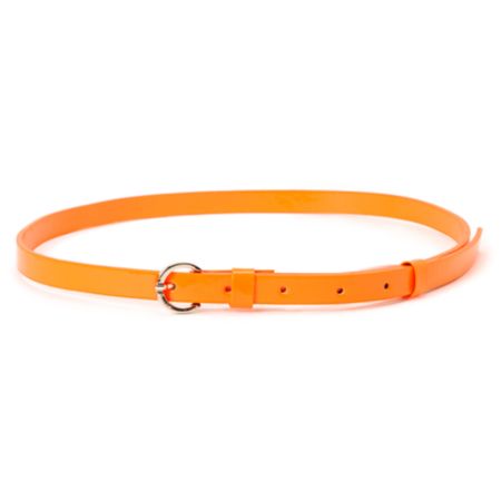 Super Trader Neon Orange Skinny Belt