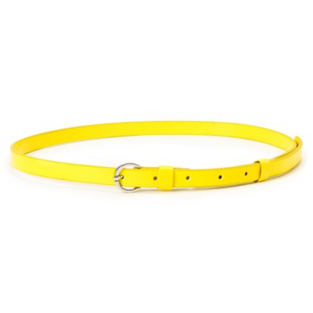 Super Trader Neon Yellow Skinny Belt