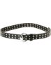 Super Trader Studded Black Skinny Belt