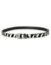 Super Trader Zebra Print Black & White Skinny Belt