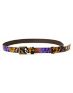 Super Trader Purple Snake Print Skinny Belt