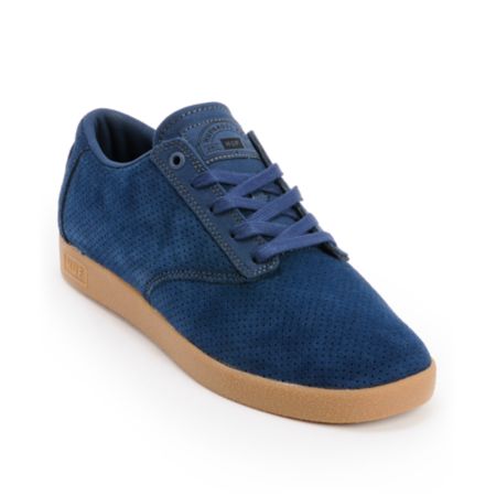 Huf Hufnagel Pro Deep Cobalt Suede Skate Shoe