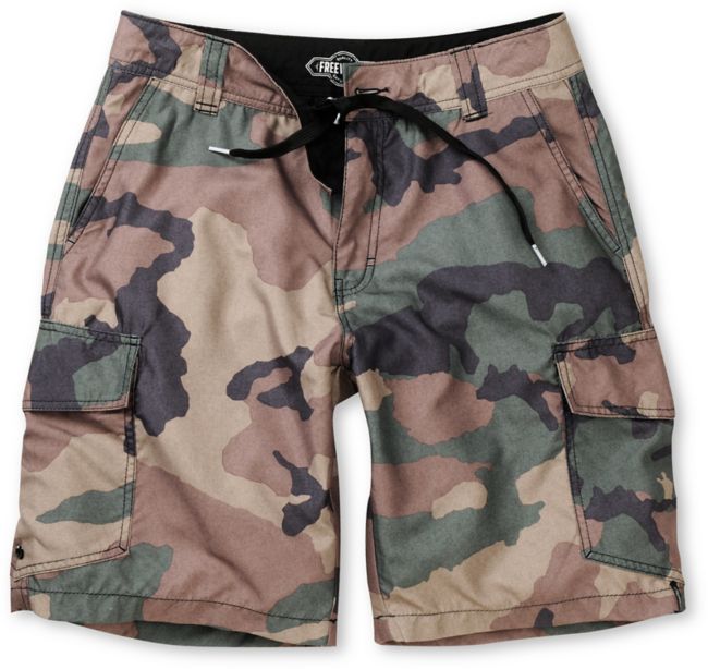 Free World Donkra Camo Cargo Hybrid Shorts