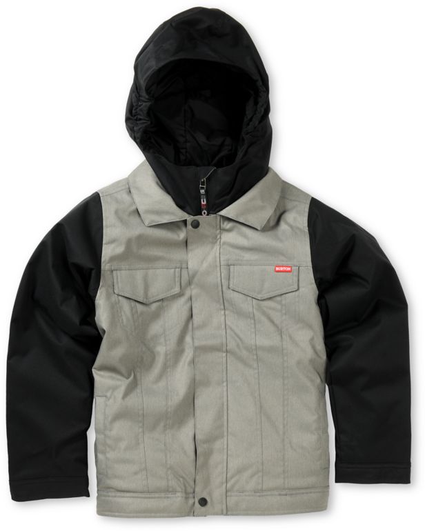 Burton Boys Black & Grey Denim Snowboard Jacket 2013