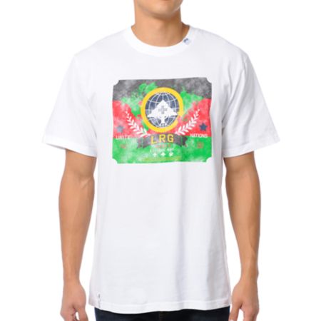 LRG Nation of Trees White Tee Shirt