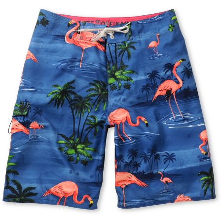 Vans OTW Blue Flamingo Blue Board Shorts