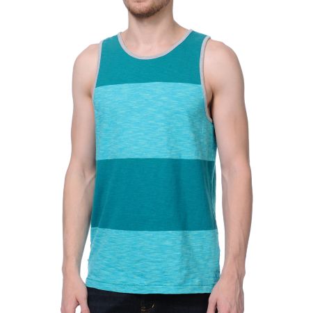 Vans Foil Joel Tudor Turquoise Stripe Tank Top