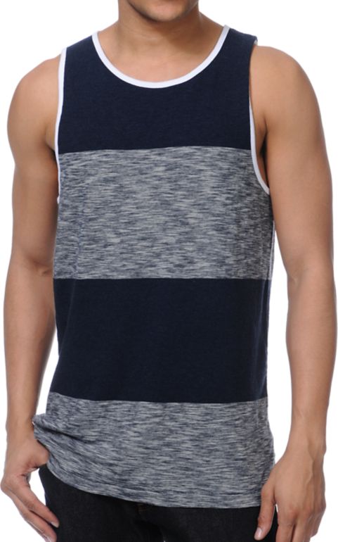 Vans Joel Tudor Foil Navy Stripe Tank Top
