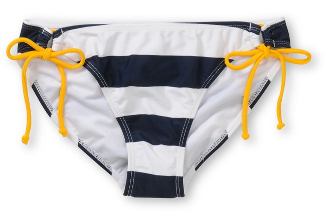 Corona Swim Navy Stripe Tunnel Tie Bikini Bottom