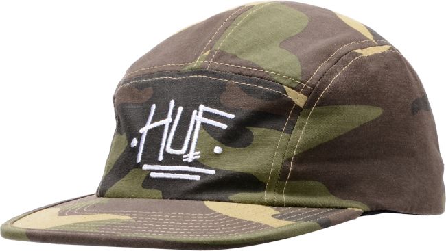 Stussy X Huf Camo 5 Panel Hat