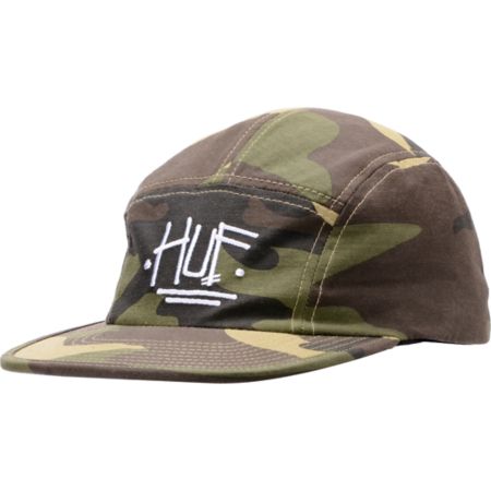 Stussy X Huf Camo 5 Panel Hat