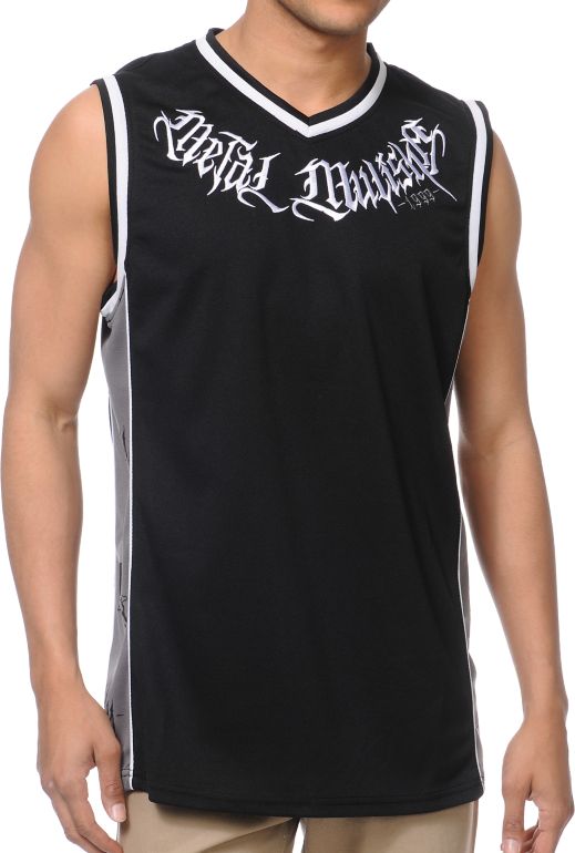 Metal Mulisha Callus Black & Charcoal Mesh Tank Top