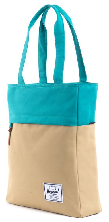 Herschel Supply Harvest Khaki & Teal Tote Bag