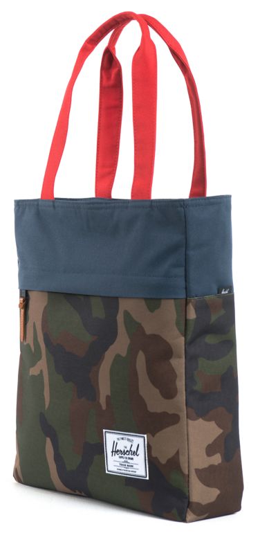 Herschel Supply Harvest Camo, Navy & Red Tote Bag