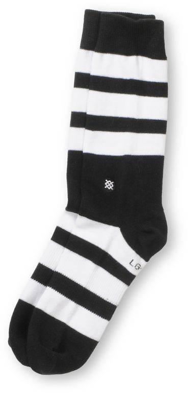 Stance Redwood Black & White Crew Socks