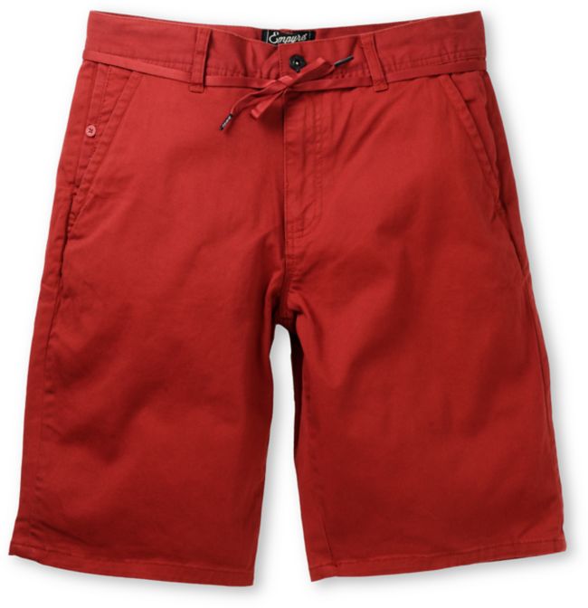 Empyre Take A Walk Burgundy Chino Shorts
