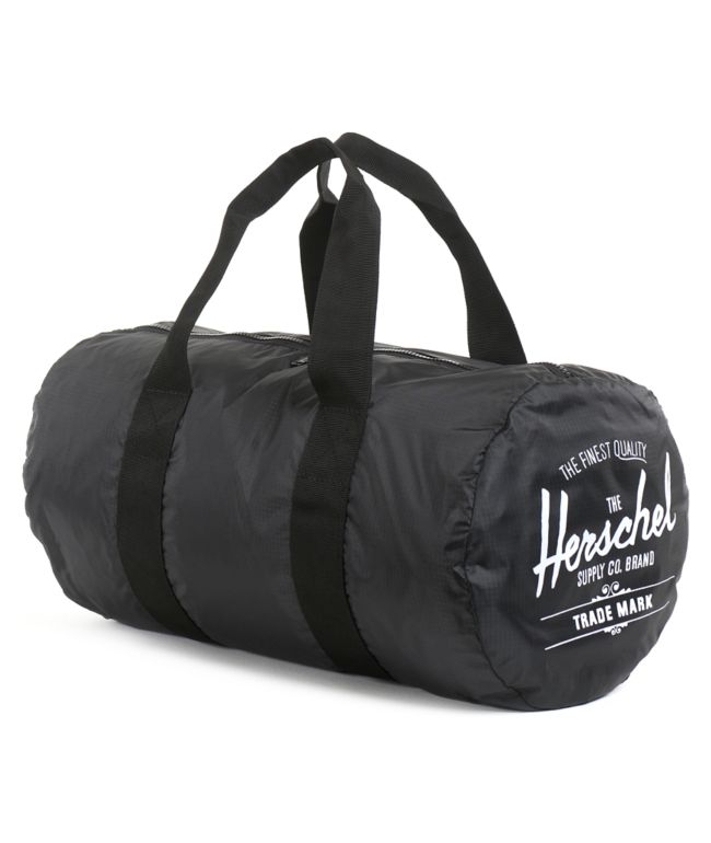 Herschel Supply Packable Black Duffel Bag