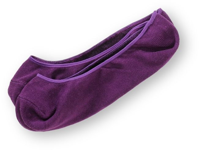 Empyre Purple No Show Socks