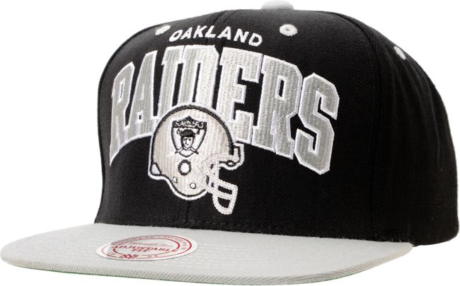 NFL Mitchell and Ness Raiders Arch Helmet 2Tone Blue Snapback Hat