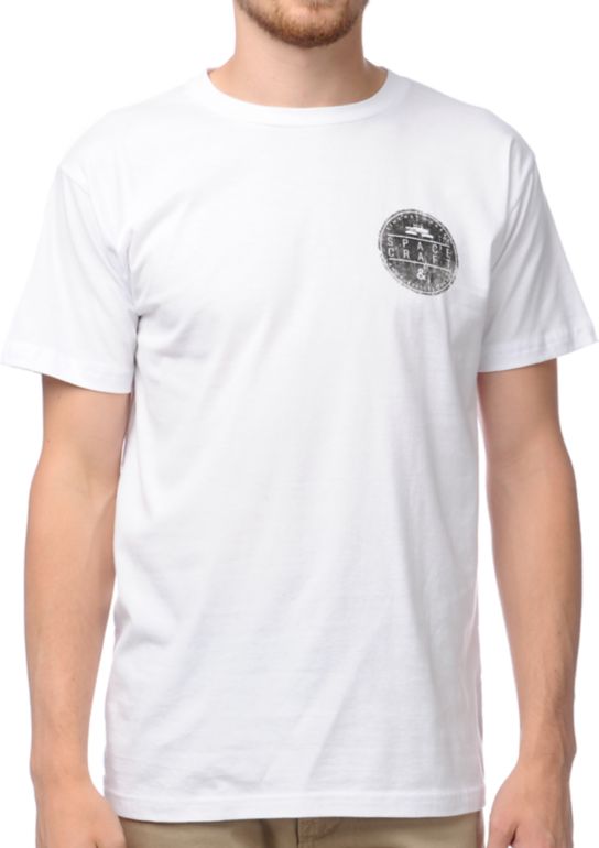 Spacecraft Circle Logo White Tee Shirt
