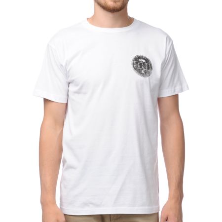 Spacecraft Circle Logo White Tee Shirt