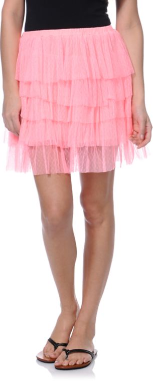 Lost Ceci Pink Laci Skirt