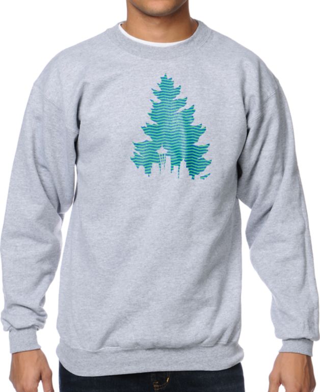 Casual Industrees J.Tree Tread Heather Grey Crew Neck Sweatshirt